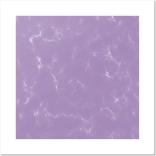 Pastel lilac marble pattern Posters and Art